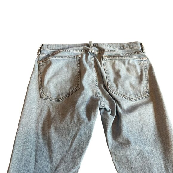 Rag & Bone Dre Capri Distressed Jeans Casual Light Wash Marina Size 28 Women's - Picture 7 of 12